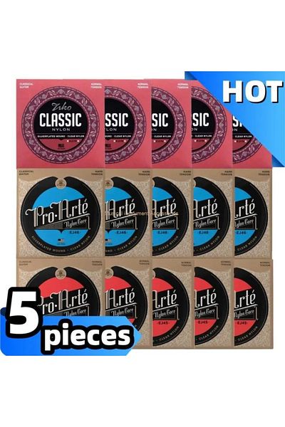 Choice 3/5 pieces Students classical nylon strings EJ27N EJ45 EJ46 EJ49 Guitar parts Musical instrument ...