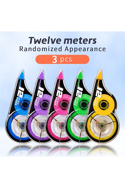 Choice 3pack Random 3/6pcs Large Capacity Affordable Packaging-smooth And Comfortable Repair Tape-stationer