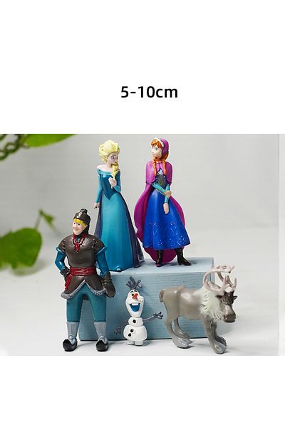 Choice 5pcs/Set Frozen Princess Snow Queen Anna Elsa Kristoff Sven Olaf PVC Model Action Figure Dolls To...
