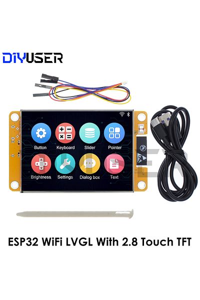 Choice لوحة تطوير Esp32 Arduino Lvgl Wifi & bluetooth 2.8 "240 * 320 شاشة عرض ذكية 2.8 بوصة Lc...