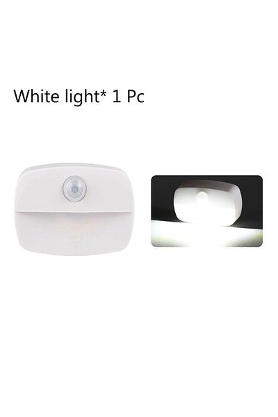 YzzYzz Cool White Light 1pcs Motion Sensor Led Night Light Auto On/off Wireless Under Cabinet Lamp For Kitc