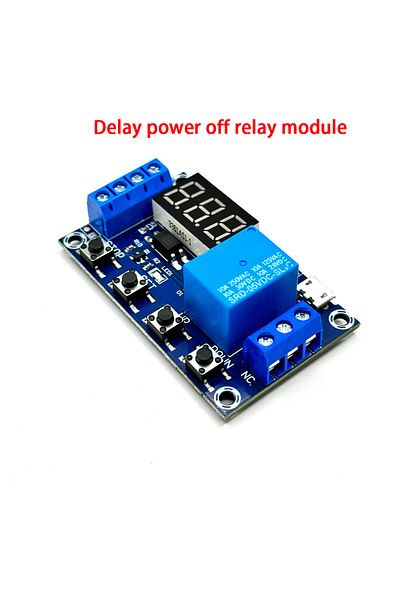 Choice 1 Channel 5V Relay 6-30V Relay Module OFF/ON Switch Trigger Time Delay Circuit Timer Cycle 999 mi...