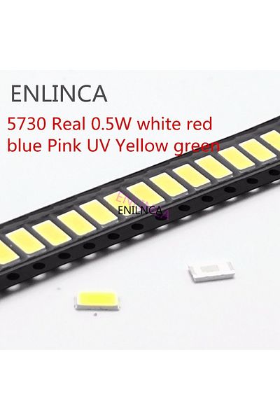 Choice 6000-6500k 100pcs 5730-cw Ww 0.5w-150ma 50-55lm White Light 3000k 4000k 6000k 95000k Smd 5730 5630 L