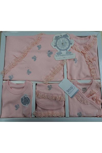 İmaj Salmon Girl Butterfly Baby Set 10 Piece Hospital Release