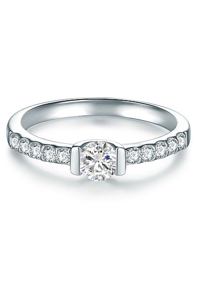Trilani Silberring Ring Sterling Silber Zirkonia weiß