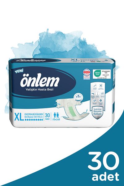 ÖNLEM XL 30-Piece Patient Diapers - With Waistband