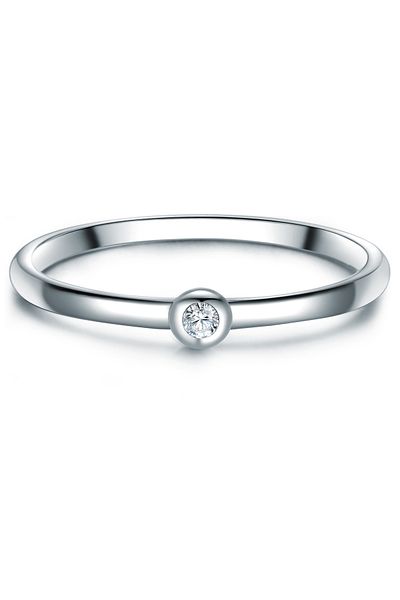 Trilani Silberring Ring Sterling Silber Zirkonia weiß