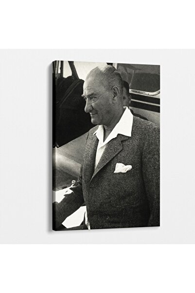 TabloShop Atatürk Siyah Beyaz Kanvas Tablo - Tarihi Ve Şık Duvar Dekoru
