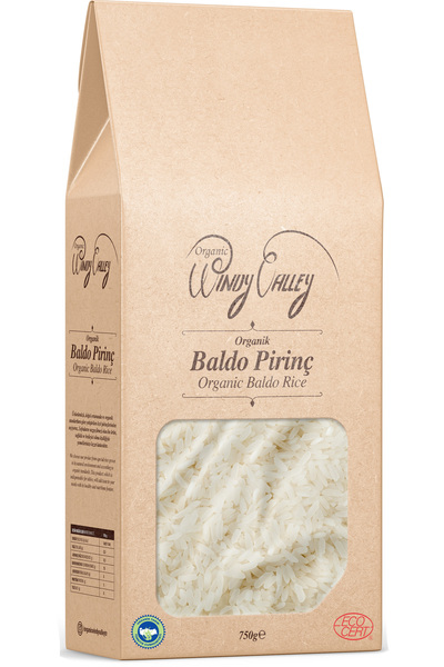 Organic Windy Valley Organik Pilavlık Baldo Pirinç (750 GR) Yerli Ürün