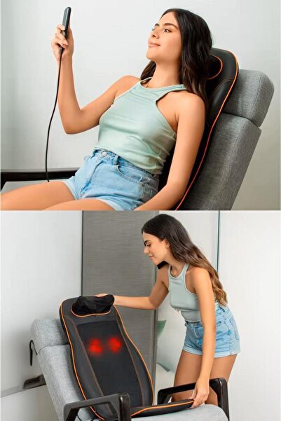 DEMPOWER Ev Ve Araba Için Masaj Koltuğu – Titreşimli Ve Isıtmalı Masaj Minderi