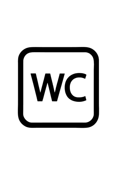 Generic Brand Wc Sticker 10 X 10 cm