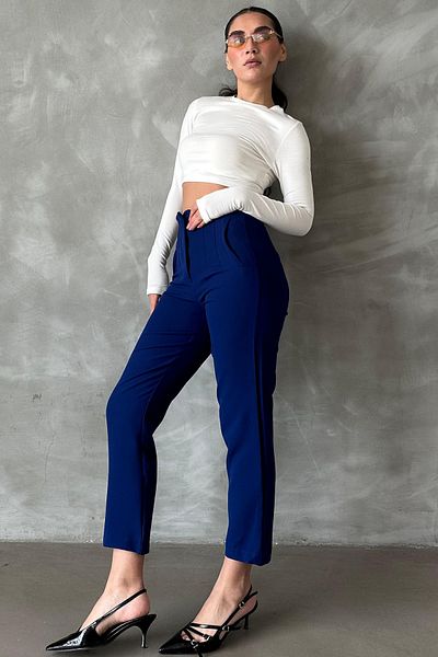 Seeh Saks High Waist Women's Fabric Trousers Sh192