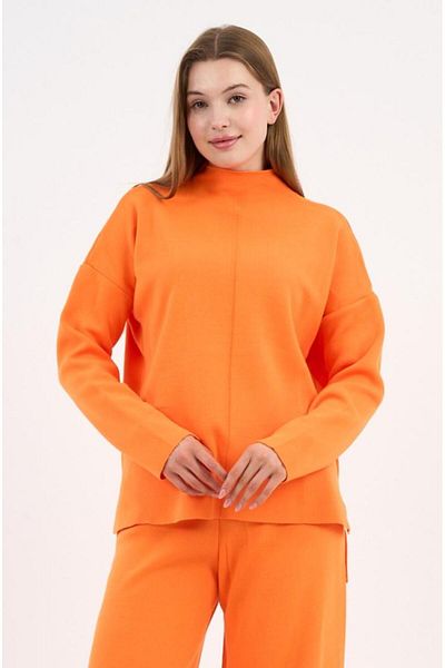 ALEXANDERGARDI Pulover din tricot cu jumătate de gât cu fante laterale (A90944-S-UST)