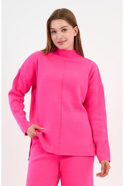 ALEXANDERGARDI Pulover din tricot cu jumătate de gât cu fante laterale (A90944-S-UST)