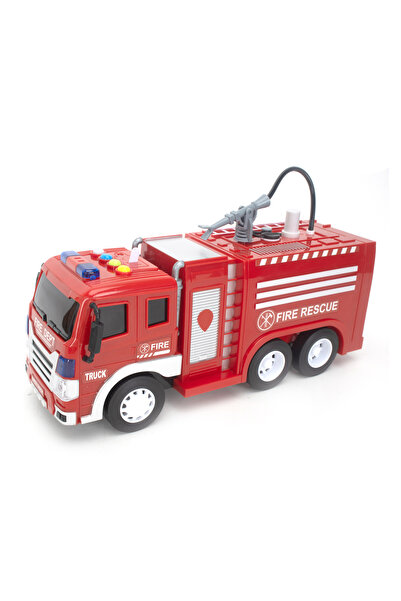 Fab N Funky شاحنة إطفاء وإنقاذ بقوة 1:16 من Inertial Strong Power - حمراء