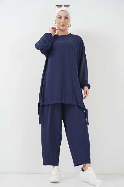 Bigdart 6682 Model Navy Blue Tunic and Pants Set