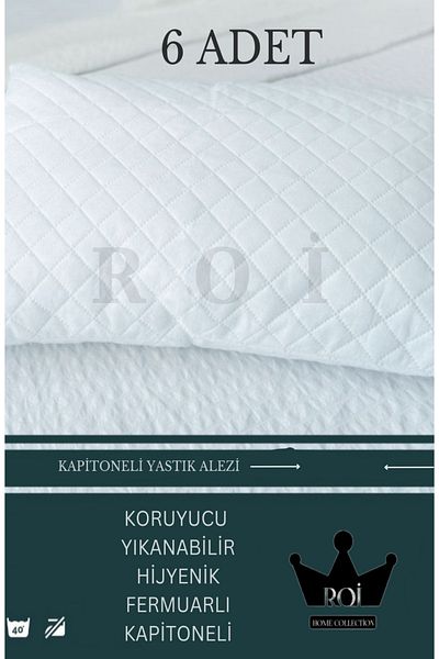 GÜVEN 6 Pieces of Quilted Pillow Mattresses - Protective Design