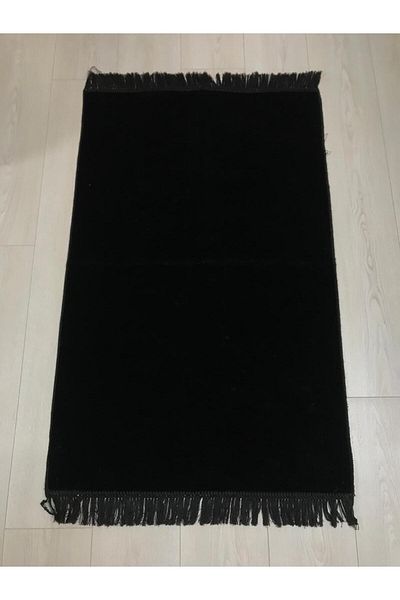 Home Plain Woven Velvet Prayer Rug 580 grams with Gift Prayer