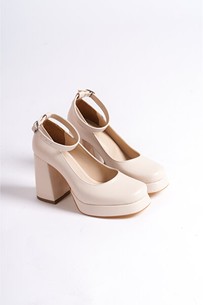 Moda Değirmeni Skin Skin Women's Platform Heeled Shoes BG1115-119-0006