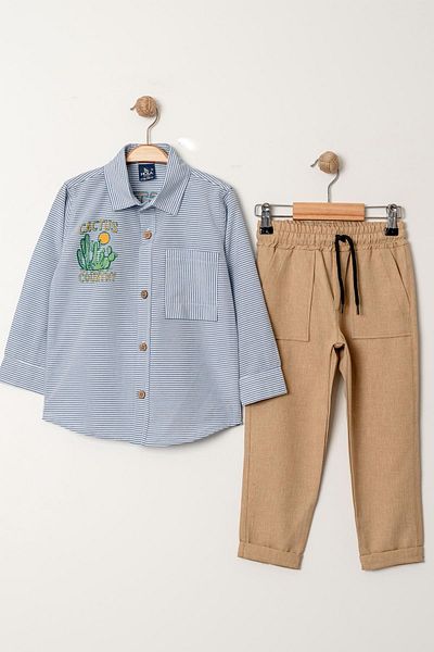 e-çocuk Boy's Shirt Pants Set