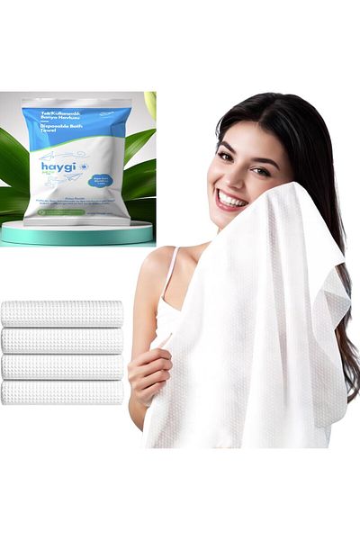 galaksihome Disposable Bath Towel Set Haygi - 80X120 cm 10 Pieces