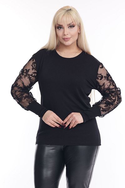 modayız Flock Sleeve Plus Size Blouse 14c-2266