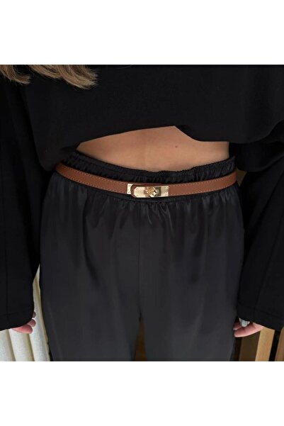 Lydie's Γυναικεία ζώνη με χρυσή αγκράφα