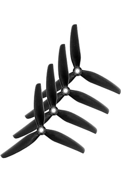 Take and Happy Vuquad 5 Inch Drone Propeller - 4 Pack 2 X Cw 2 X Ccw Stealth Mk1 5′′ (Inch) 3 Pal Cine Mat Si
