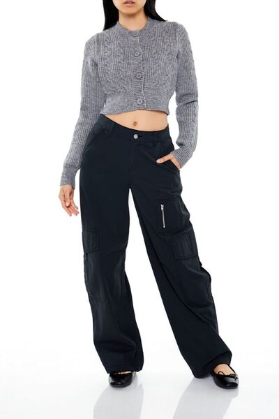Forever 21 Örgü Crop Hırka