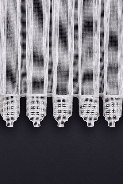 Setekshome Tulle Curtain Lace V7 Ds:14328 1X3 Close Pleat 1St Quality Off White