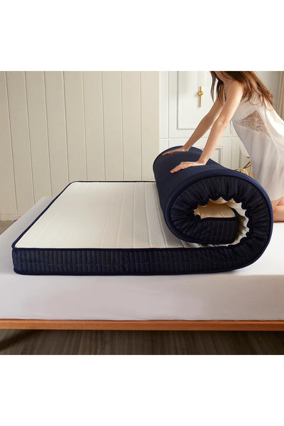 Heyner Katlanabilir Tek Kişilik Yer Yatağı 10 cm Sünger Yatak Fonksiyonel Alez Kapitoneli