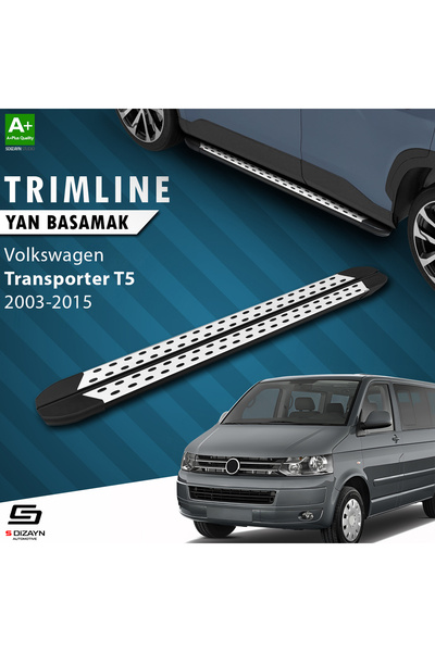Tunax VW Transporter T5 Kısa Şase TrimLine Gri Yan Basamak 215 Cm 2003-2015