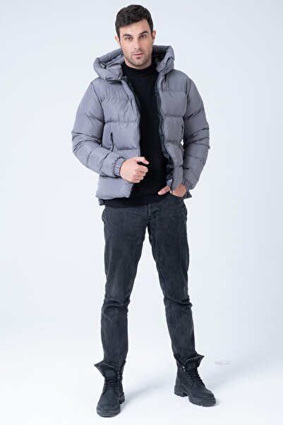 Polo State Чоловіче пальто з капюшоном Age of State Printed надувне пальто з димом