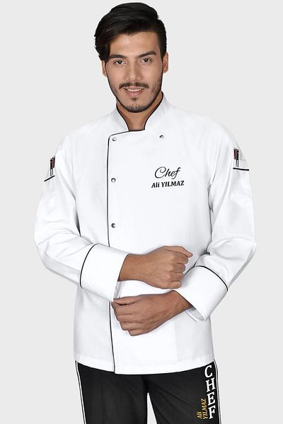 Üniformanya Chef Dress - Name Gift, Chef Jacket & Clothes, Chef Cook Jersey