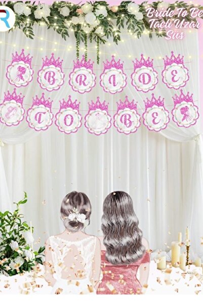 Bkmc Ροζ Κορώνα για Μελλοντική Νύφη και Καλλιγραφία Στολιδιών