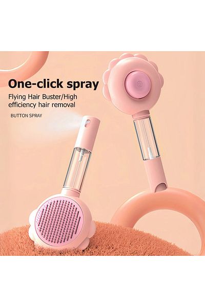 Yıldızhane Cat Dog Hair Removal Brush Cat Dog Massage Brush Water Spray Brush