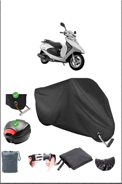 Breen Siyah Honda Spacy 110 Alpha Için Arka Çanta Ve Kilit Uyumlu Motosiklet ...