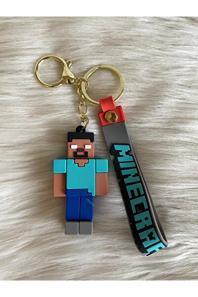 KAYLANIN DÜNYASI Minecraft Anahtarlık 3D,Lüx ,çanta süsü,silikon