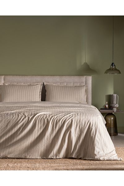 Madame Coco Nicole Beige Double Dobby 100% Cotton Duvet Cover Set