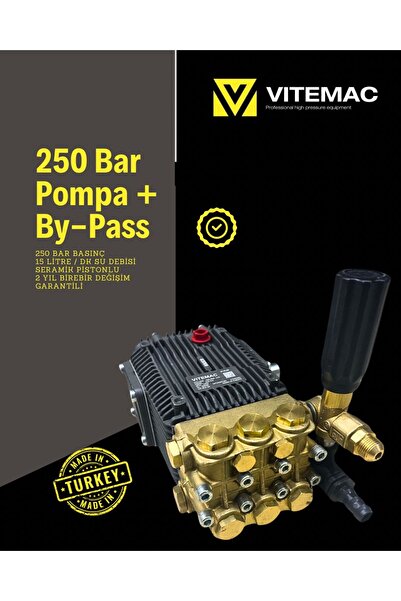 VİTEMAC 250 BAR POMPA + BY-PASS YERLİ POMPA