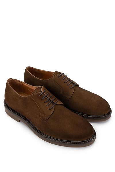 Tamer Tanca Men's Genuine Leather Tobacco Suede Casual Shoes
