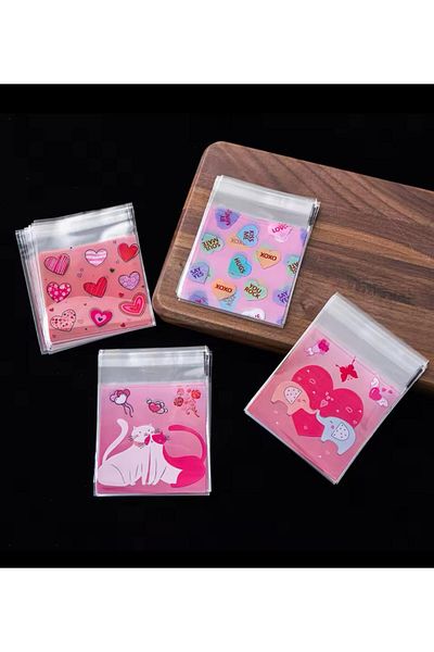 OZN AKSESUAR Τσάντα με διάφανο σχέδιο 10x10 cm - 95 τεμάχια Opp