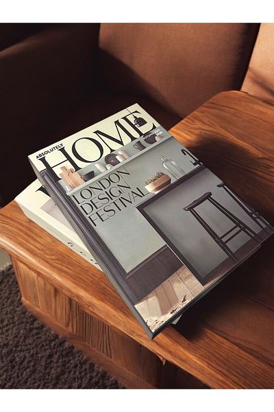 Saccura Decor Διακοσμητικό Σετ Βιβλιοθήκης, Σετ 2 Κουτιών Rum & Home Pattern