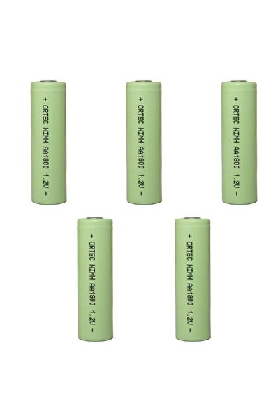 ORTEC AA 1.2V Ni-Mh 1800mAh Şarj Edilebilir Kalem Pil 5'Li