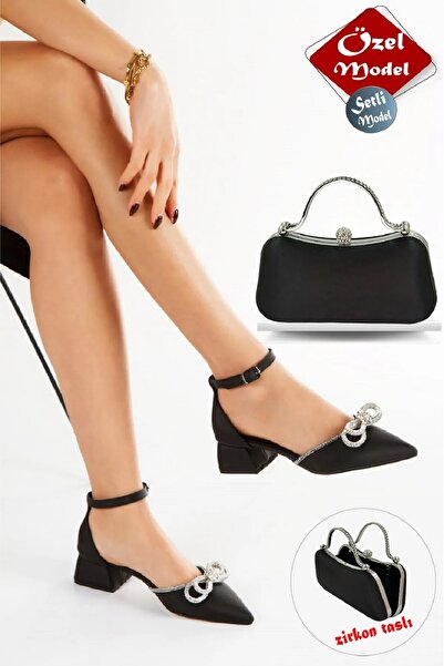 ARZUM SHOES TACURI SCURTATE MATERIAL SATIN FEMEIE PANTOFI CU TACURI DE PIATRĂ...