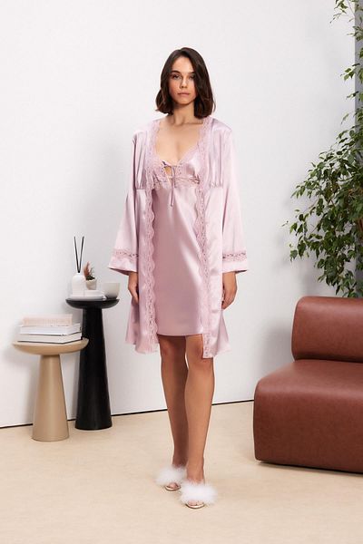 Pierre Cardin Satin Four-Piece Bridal Dowry Set - 7010 Rose
