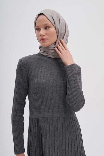 carell Smoked Symmetrical Jacquard Italian Silk Shawl