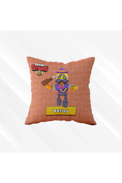 Viadela Barley Brawl Stars Sevenlere Özel - Hediyelik Dekoratif Yastık Kılıfı