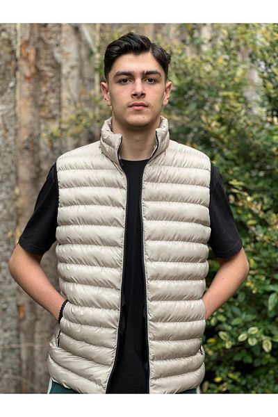 albay outdoor Ανδρικό φανελάκι σε μπεζ χρώμα