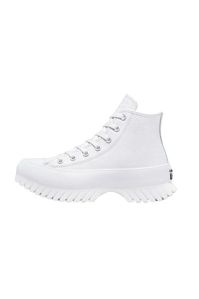 converse Chuck Taylor All Star Lugged 2.0 din piele pentru femei, pantofi casual albi pentru femei Ls